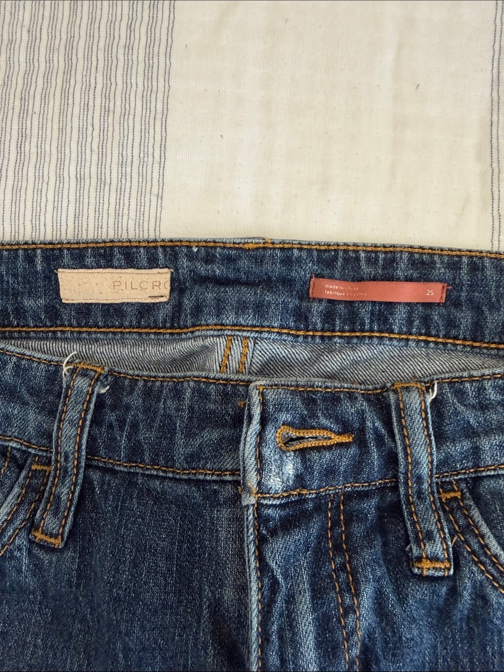 Billcrop Blue Denim Jeans - Medium Wash Blue